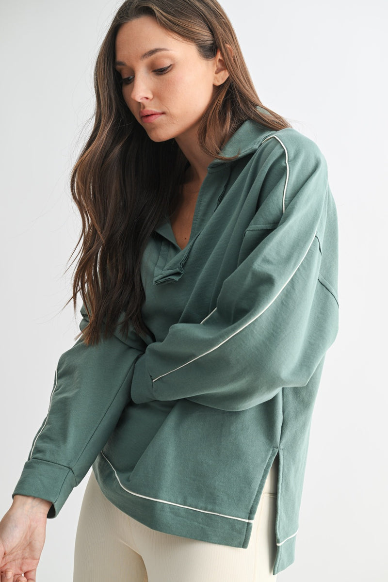 Cora Collared Pullover