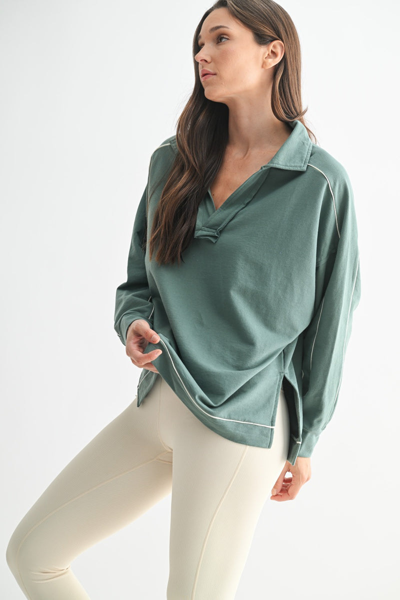 Cora Collared Pullover