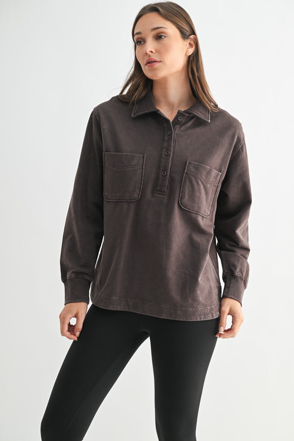 Sierra Collared Pullover