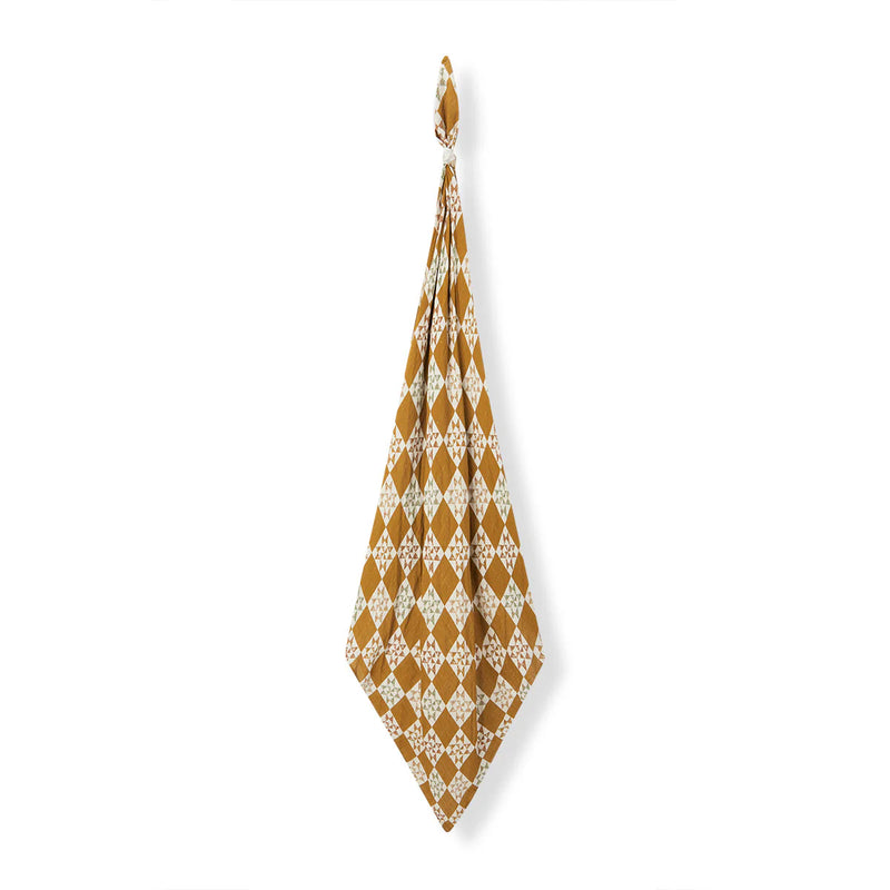 Quilt Pattern Organic Cotton Swaddle