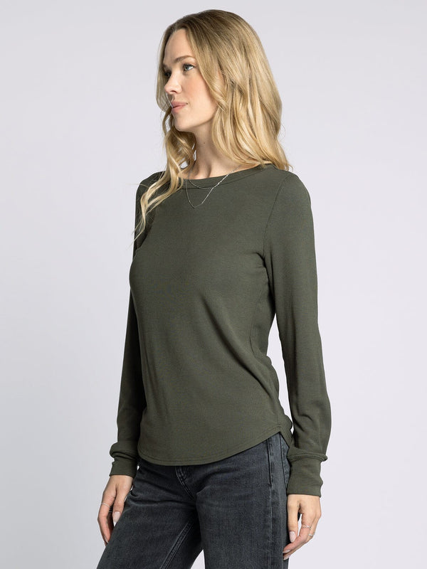 Stacy Ribbed Long Sleeve Top