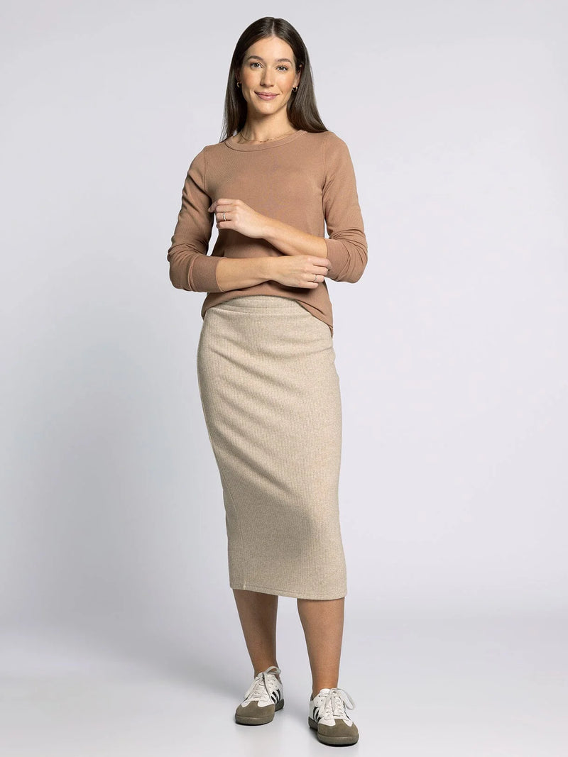 Stacy Ribbed Long Sleeve Top