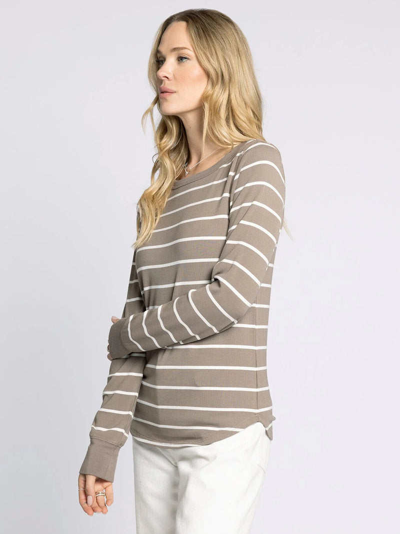 Stacy Ribbed Long Sleeve Top