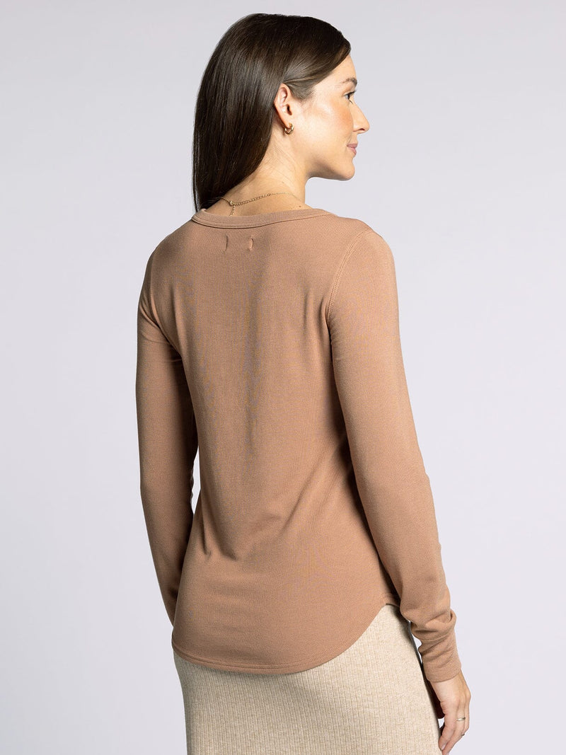 Stacy Ribbed Long Sleeve Top