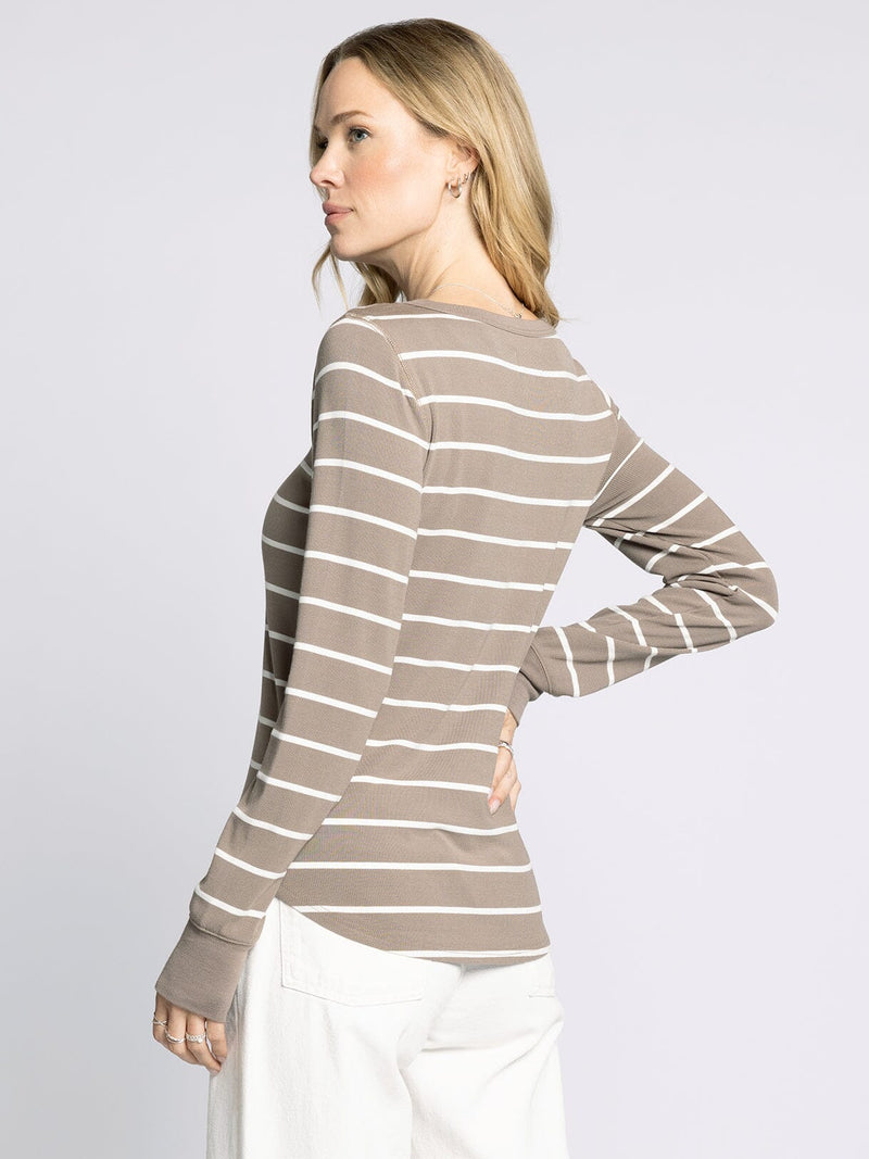 Stacy Ribbed Long Sleeve Top