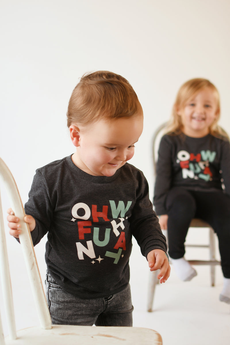 OH WHAT FUN - LONG SLEEVE KIDS' TEE