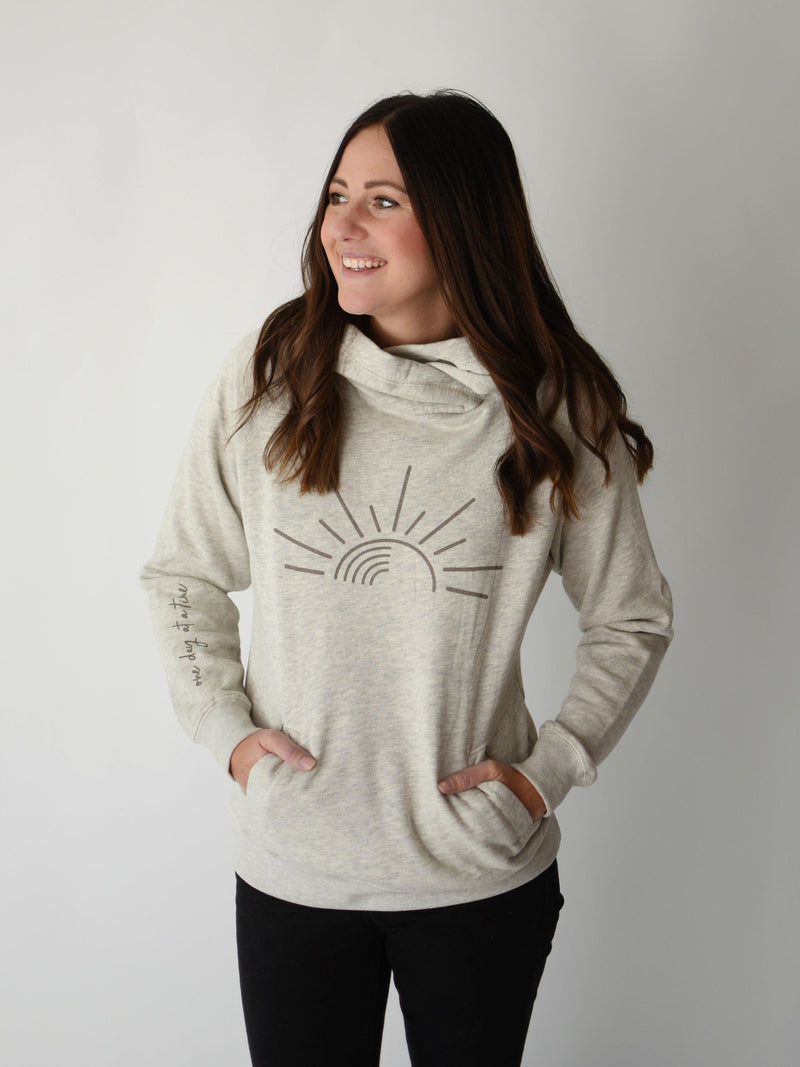 ONE DAY AT A TIME SWEATSHIRT IN OATMEAL