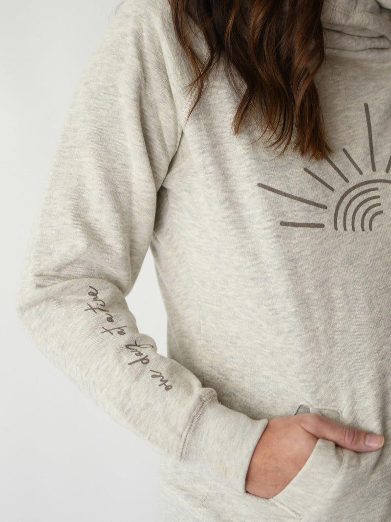 ONE DAY AT A TIME SWEATSHIRT IN OATMEAL