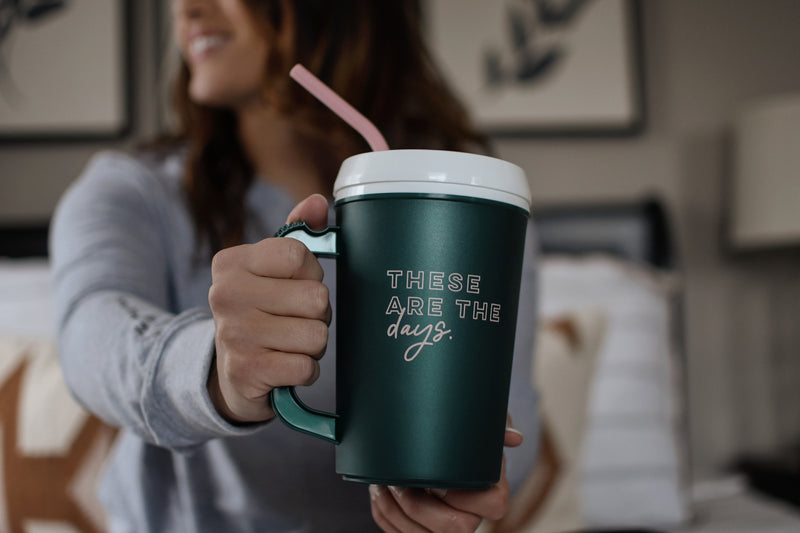 THESE ARE THE DAY MEGA MUG | 22 OZ PLASTIC MUG WITH HANDLE