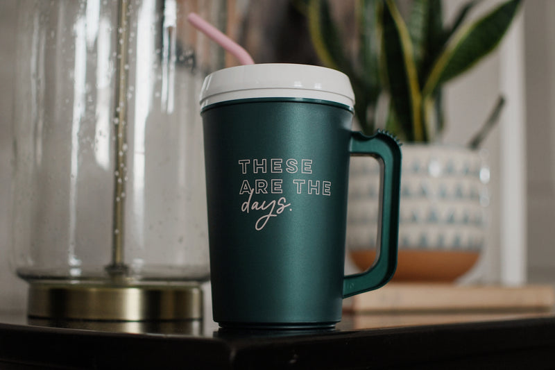 THESE ARE THE DAY MEGA MUG | 22 OZ PLASTIC MUG WITH HANDLE