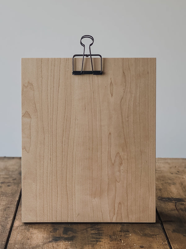 9x11 WOOD CLIPBOARD