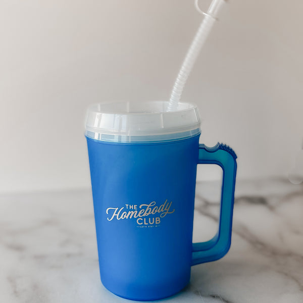 Plastic Cold Mugs with Handle - Bulk Set of 4 Acrylic / Water Filled