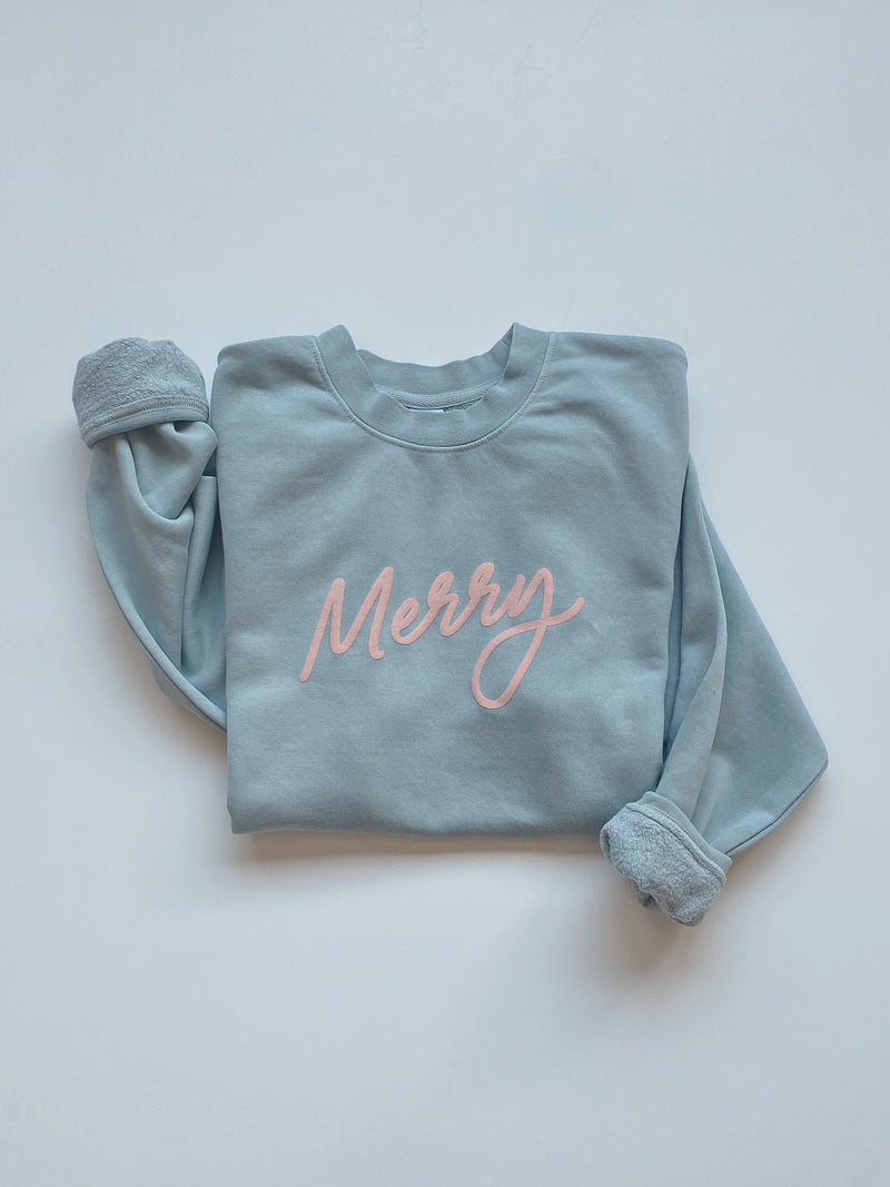 MERRY SWEATSHIRT | SAGE
