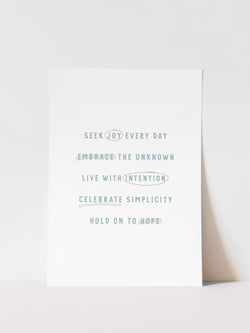 DAILY MANTRA - ART PRINT