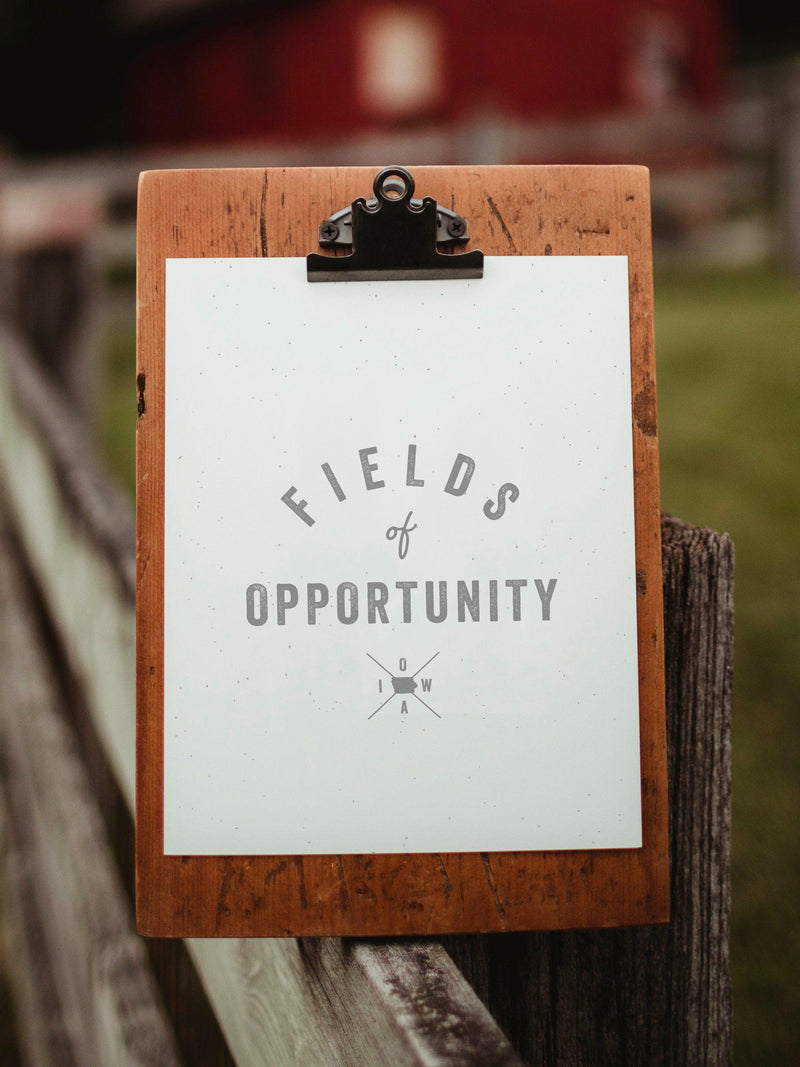 FIELDS OF OPPORTUNITY - IOWA - ART PRINT